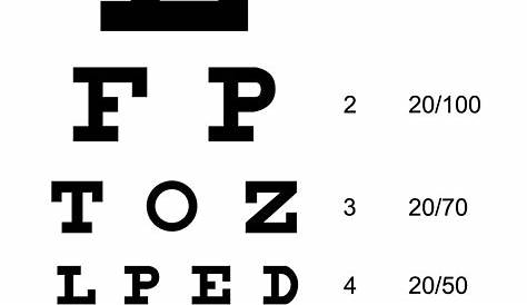 eye test chart printable
