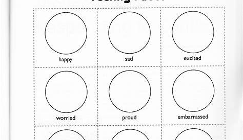feelings chart worksheet