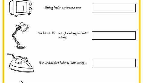 light sound and heat energy worksheets