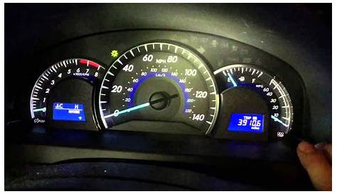 Turn off and reset maintenance light on Toyota Camry 2012 2011 2013