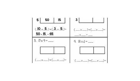 Singapore Math Area Model Multiplication SAMPLE | Area model