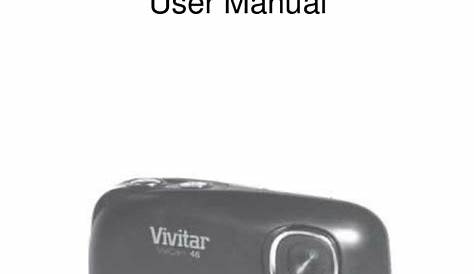Vivitar Vivicam 46 Users Manual 9112 Digital Camera