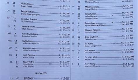 rutgers football roster depth chart