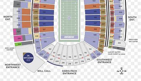 husky stadium seating chart with rows