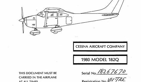 CESSNA 1980 182Q PILOT'S OPERATING HANDBOOK AND FLIGHT MANUAL Pdf