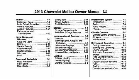 CHEVY MALIBU SERVICE MANUAL PDF