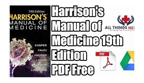 harrisons manual of medicine 20th edition
