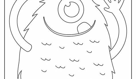 printable monster coloring pages
