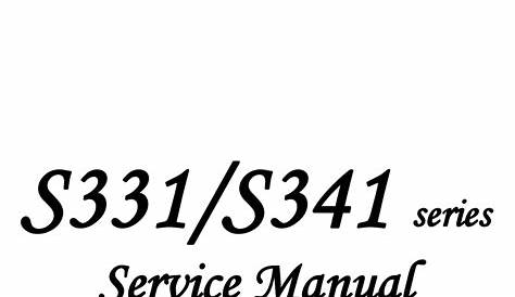 MERITS S331 SERIES SERVICE MANUAL Pdf Download | ManualsLib