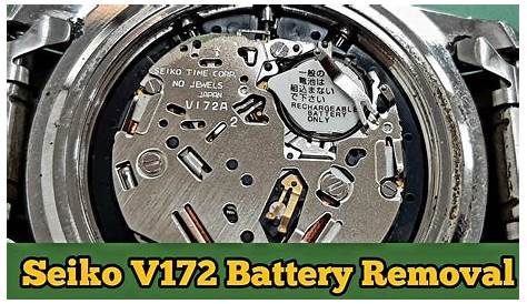 Seiko V172 Solar Battery Replacement | SolimBD | Watch Repair Channel