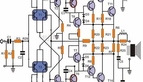 3055 transistor audio amplifier circuit diagram