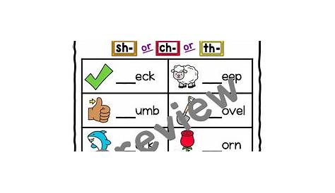 Digraph Review Worksheets by Kindergarten Swag | TPT