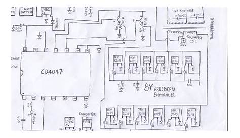 2500 watt inverter circuit diagram