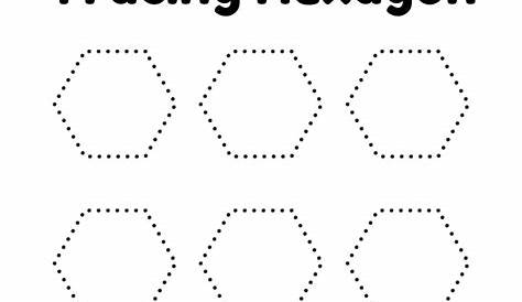 hexagon kindergarten worksheet