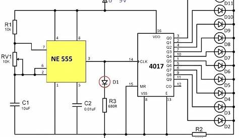 cd4017 ic pin diagram