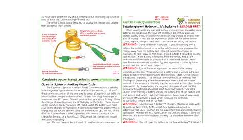 traveler battery charger manual