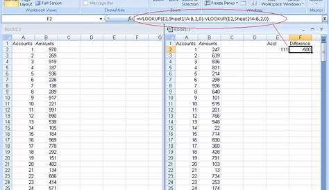Function to compare two columns in excel - hromblocks