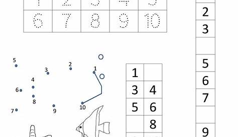 Preschool Number Worksheets - Sequencing to 10