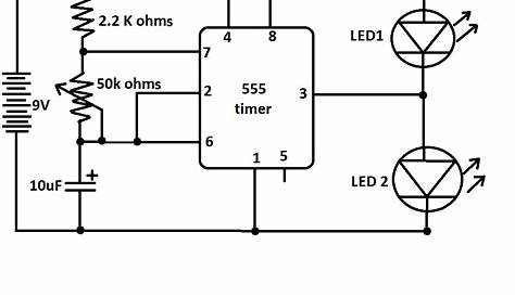 Simple Circuit Diagram Flashing Led