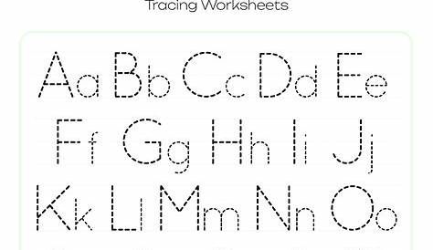 Free Printable Letters To Trace - Alphabet Letter Tracing Printables