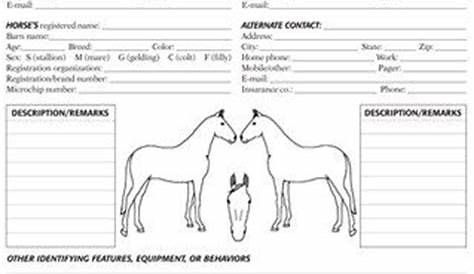horse stable management worksheet