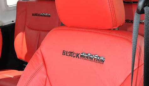 '07-Current Red Leather Seat Covers - Collins Bros Jeep