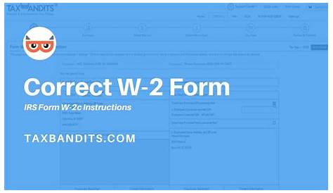 how to file a w-2 correction