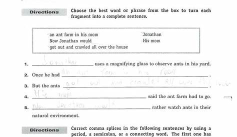 grade 6 english worksheets