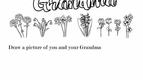 Free Printable Coloring Pages for Mothers Day and Grandma - Canary Jane