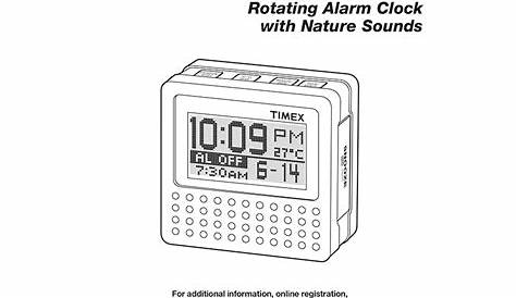 Timex T152 Rotating Alarm Clock User Manual