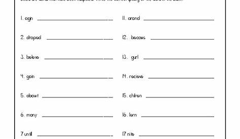 Make the Spelling Corrections | Correcting, Proofing and Editing