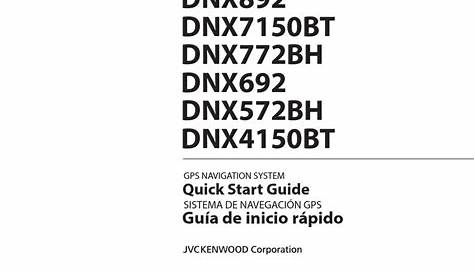 KENWOOD DNX892 QUICK START MANUAL Pdf Download | ManualsLib