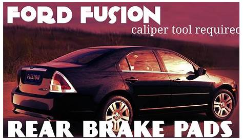 2015 ford fusion brake pad replacement