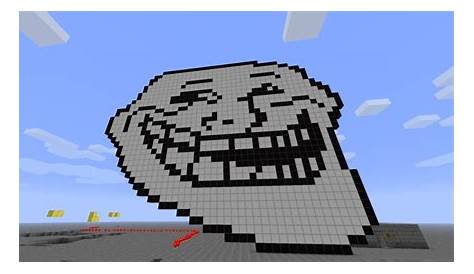 Troll Face *now with schematic!* Minecraft Project