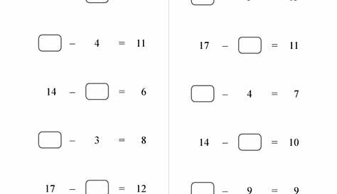 subtract from 10 worksheet