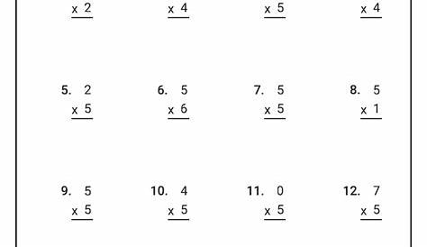 15 Printable Multiplication Worksheets 5S / worksheeto.com