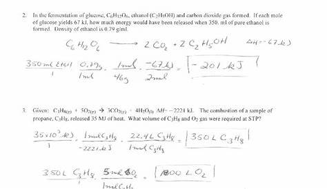 mole calculations worksheet answers