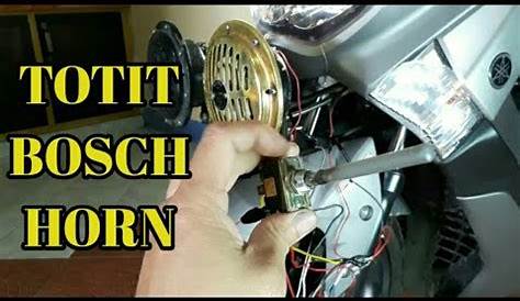 Wiring tutorial bosch horn | toggle switch - YouTube