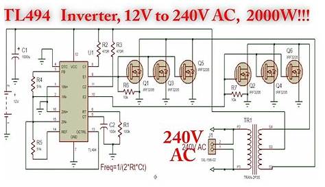 Inverter Circuit Diagram With Mosfet | Home Wiring Diagram