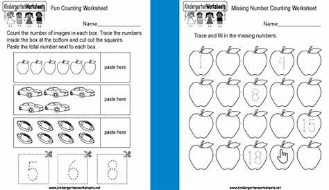 10 Free Websites With Printable Counting Worksheets For Kindergarten