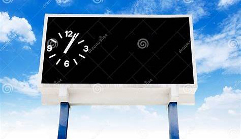 Clock Score Board at Football Stadium Stock Photo - Image of event