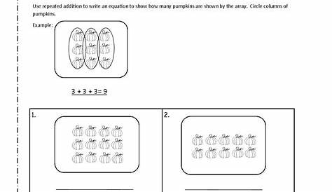 16 2nd Grade Arrays Repeated Addition Worksheets / worksheeto.com