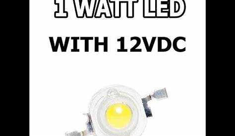 HOW TO CONNECT 1 WATT LED WITH 12V DC - YouTube