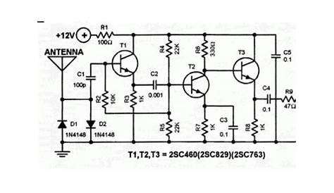 gsm signal amplifier circuit diagram