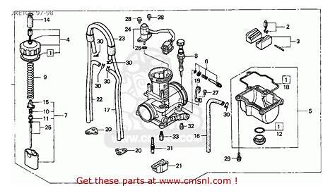Honda recon 250 carburetor diagram