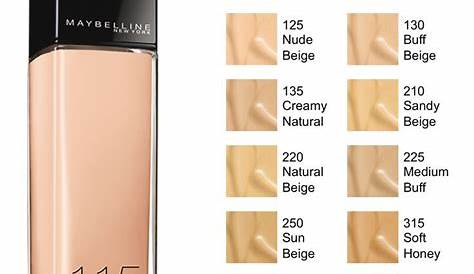 fair skin maybelline fit me foundation color chart