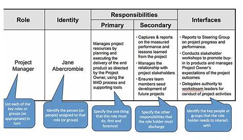 roles and responsibilities chart