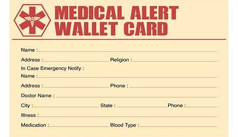 8 Best Images of Free Printable Medical Cards - Free Printable Medical