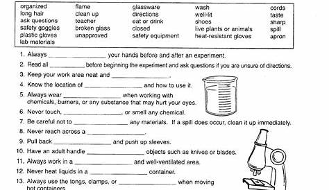 life science worksheets grade 7