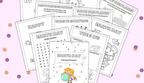 Earth Day Worksheets and Coloring Pages Printable Set | Heart and Soul